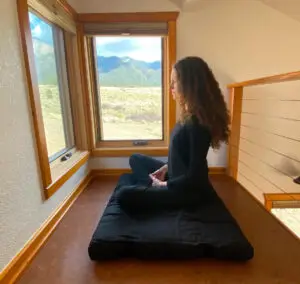 Courtney Meditating