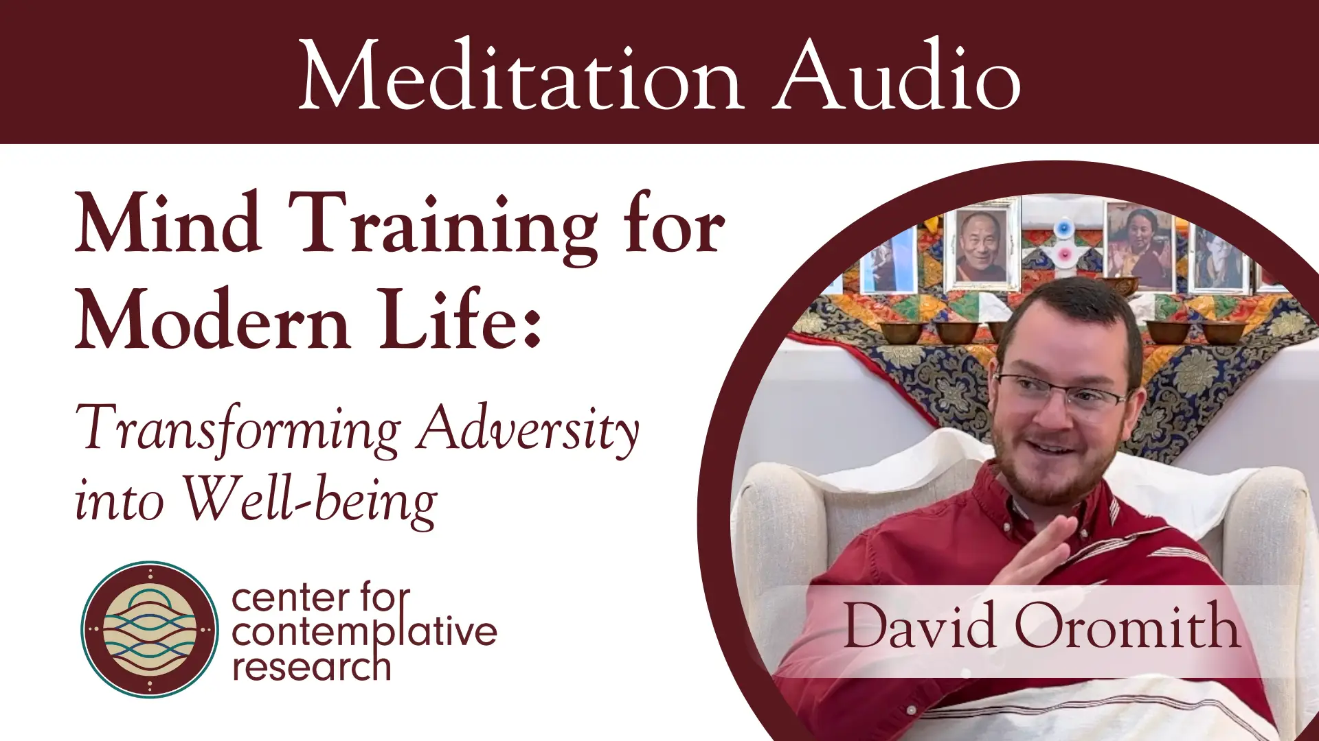 Ghatika Monthly (Meditation Audio): Mindfulness of Breathing with David Oromith 142 240711 White Theme 1