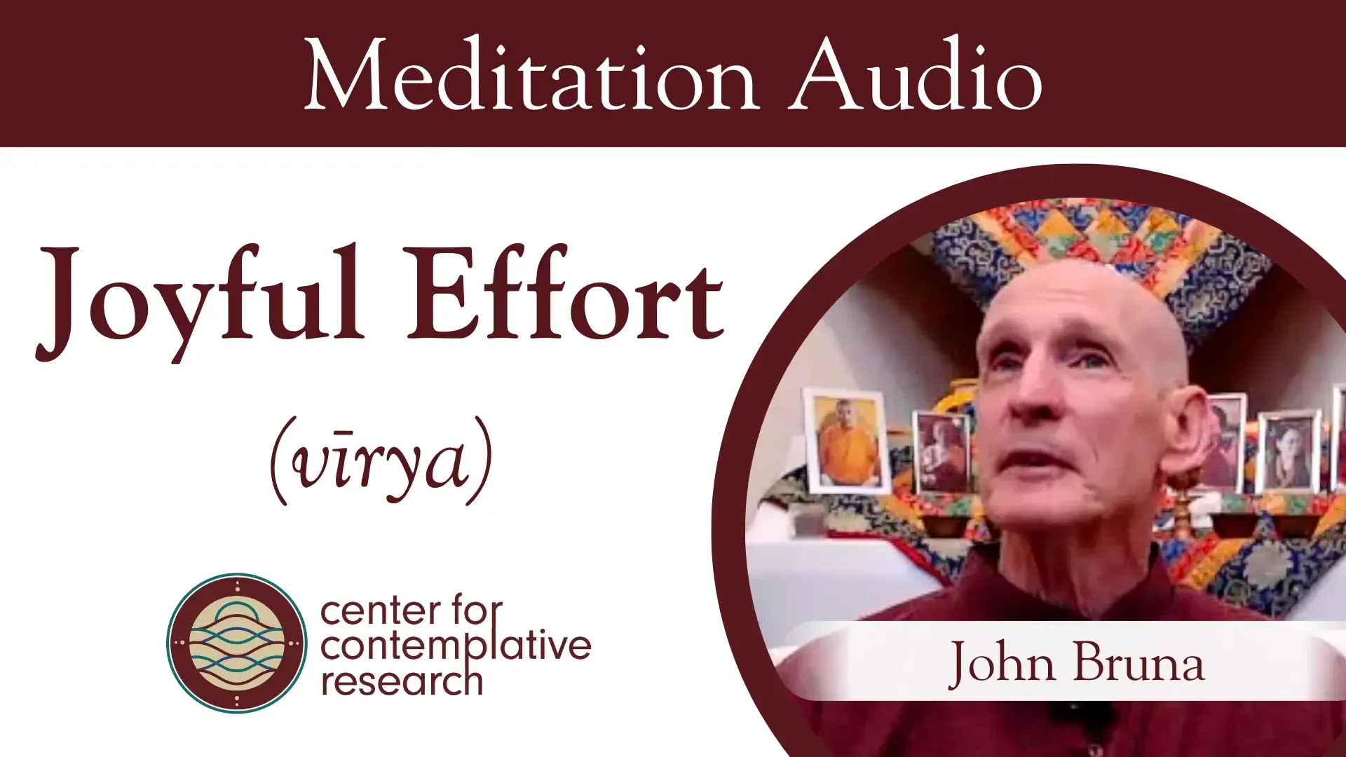 Ghatika Monthly (Meditation Audio): Relaxing the Body and Mind with Mindfulness of Breathing 144 Gm Joyful Effort Meditation Audio